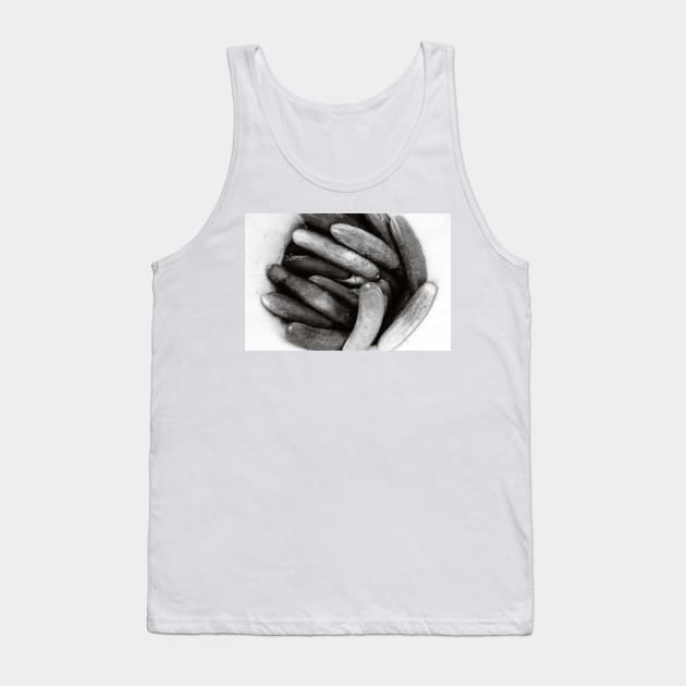 Cucumbers In Basket BW Tank Top by Robert Alsop